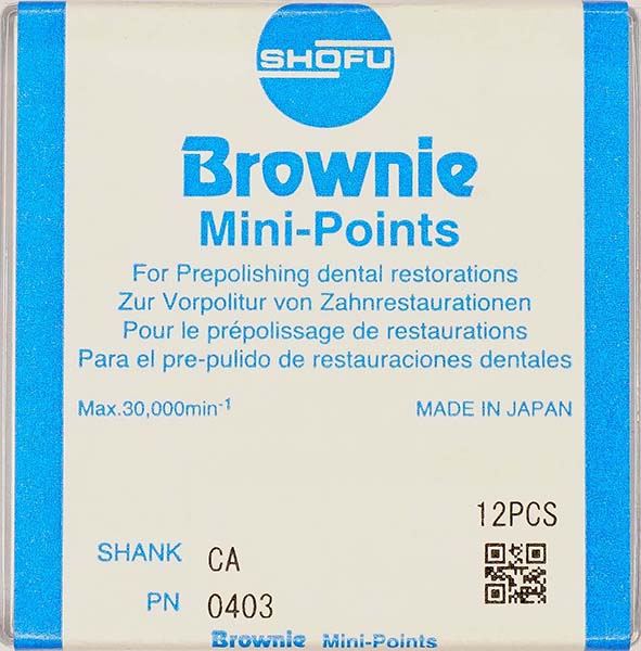 SHOFU SILICONE POINT(BROWNIE) 28CAP PN0403 (12PCS)